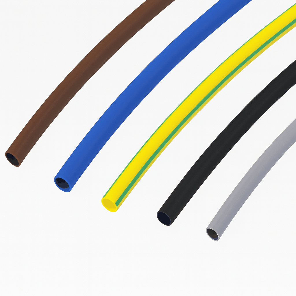 Assorted 2:1 heat shrink tubing electrical kits with various sizes for cable insulation and repairs