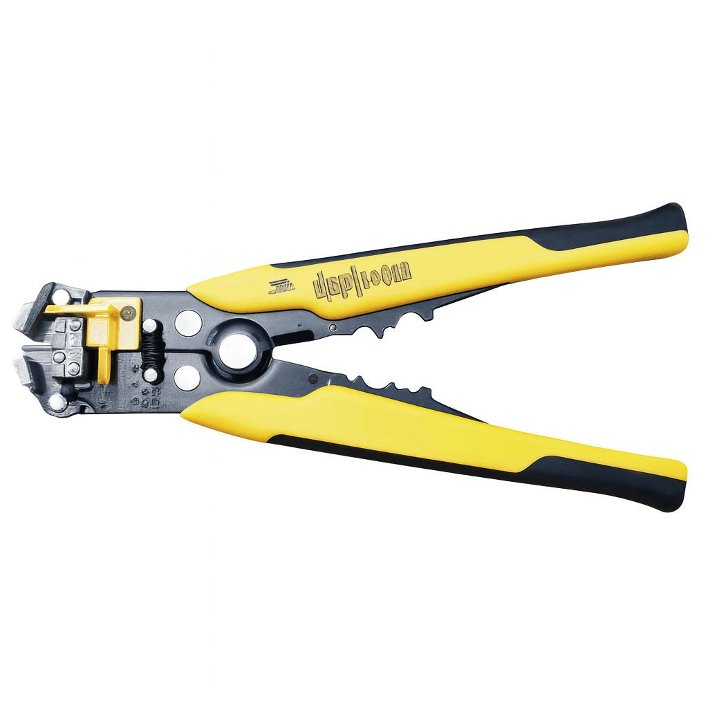 Auto Cable Stripper self-adjusting wire stripper and crimper with ergonomic handles for professional electrical use