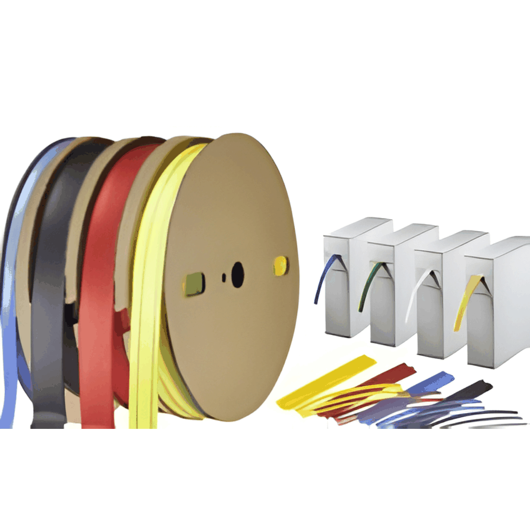 Black 3:1 Adhesive Lined heat shrink tubing on jumbo reel for electrical sealing and insulation