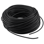 Black PVC sleeving for flexible wire and cable insulation and protection