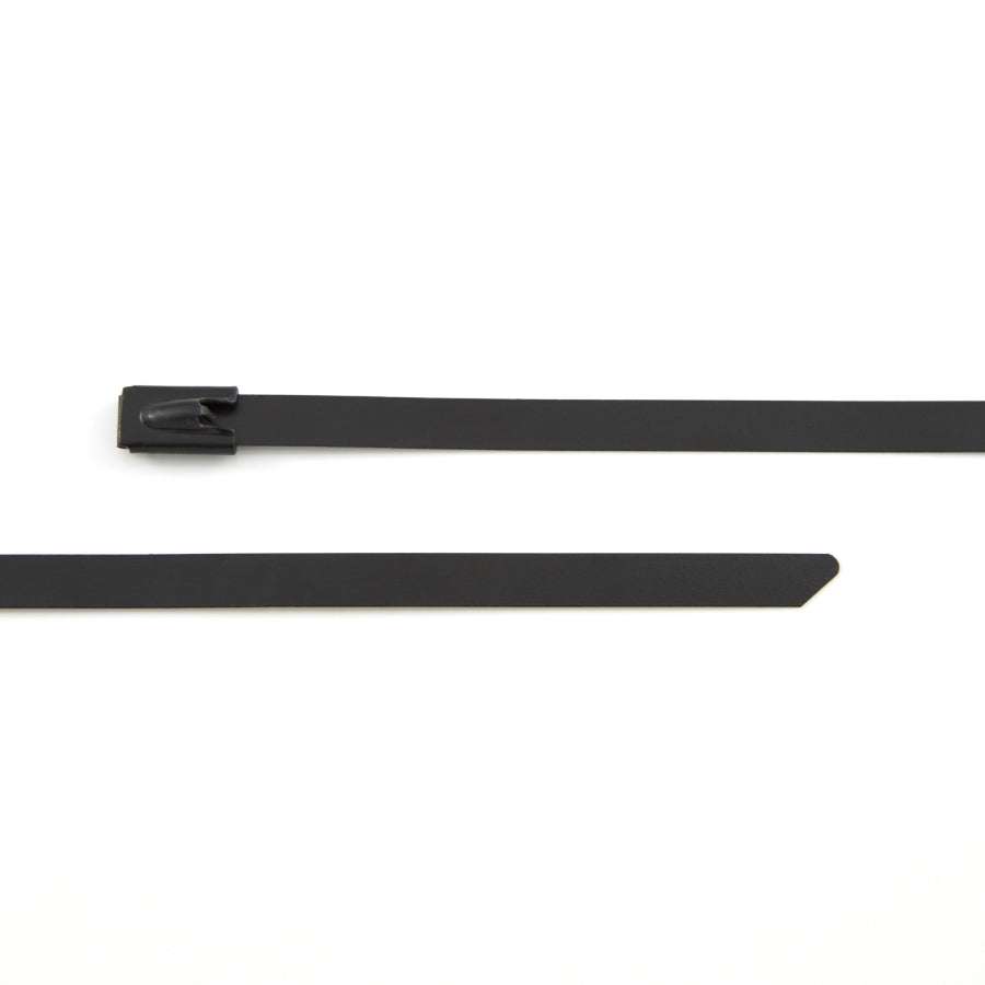 Epoxy resin coated stainless steel cable ties for marine and industrial use