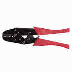 Flag Terminal Crimping Tool with ergonomic handles and hardened steel body for precise right-angle terminal crimps