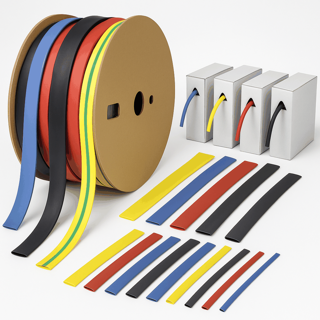 Red 3:1 adhesive lined heat shrinkable tube jumbo reel for moisture sealed cable protection