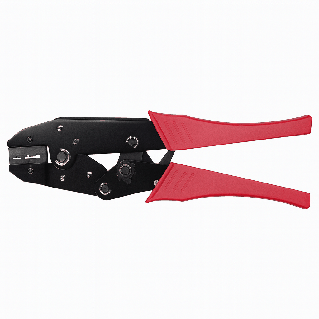 Superseal crimping tool with ergonomic handles for automotive sealed connectors